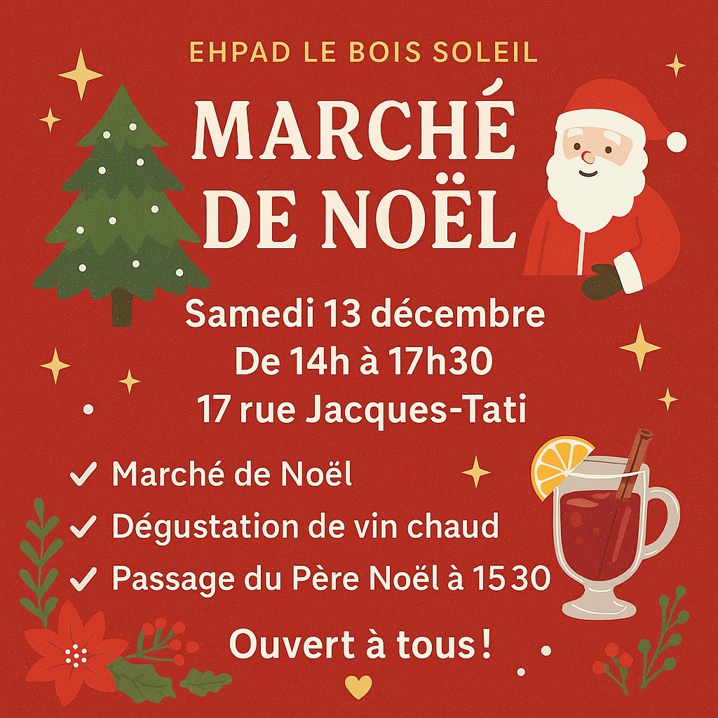 Marché de Noël à l’EHPAD Le Bois Soleil